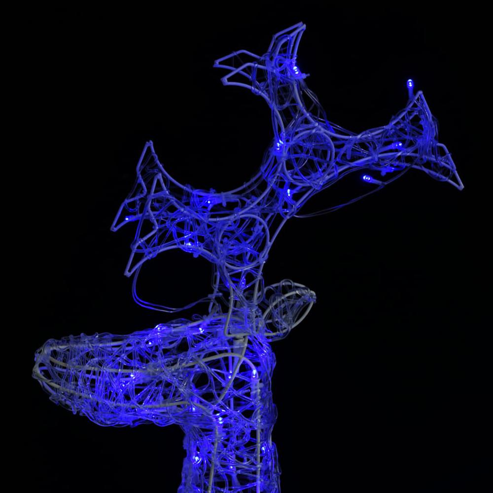 vidaXL Reindeer Christmas Decoration 90 LEDs 23.6"x6.3"x39.4" Acrylic, 329779. Picture 4