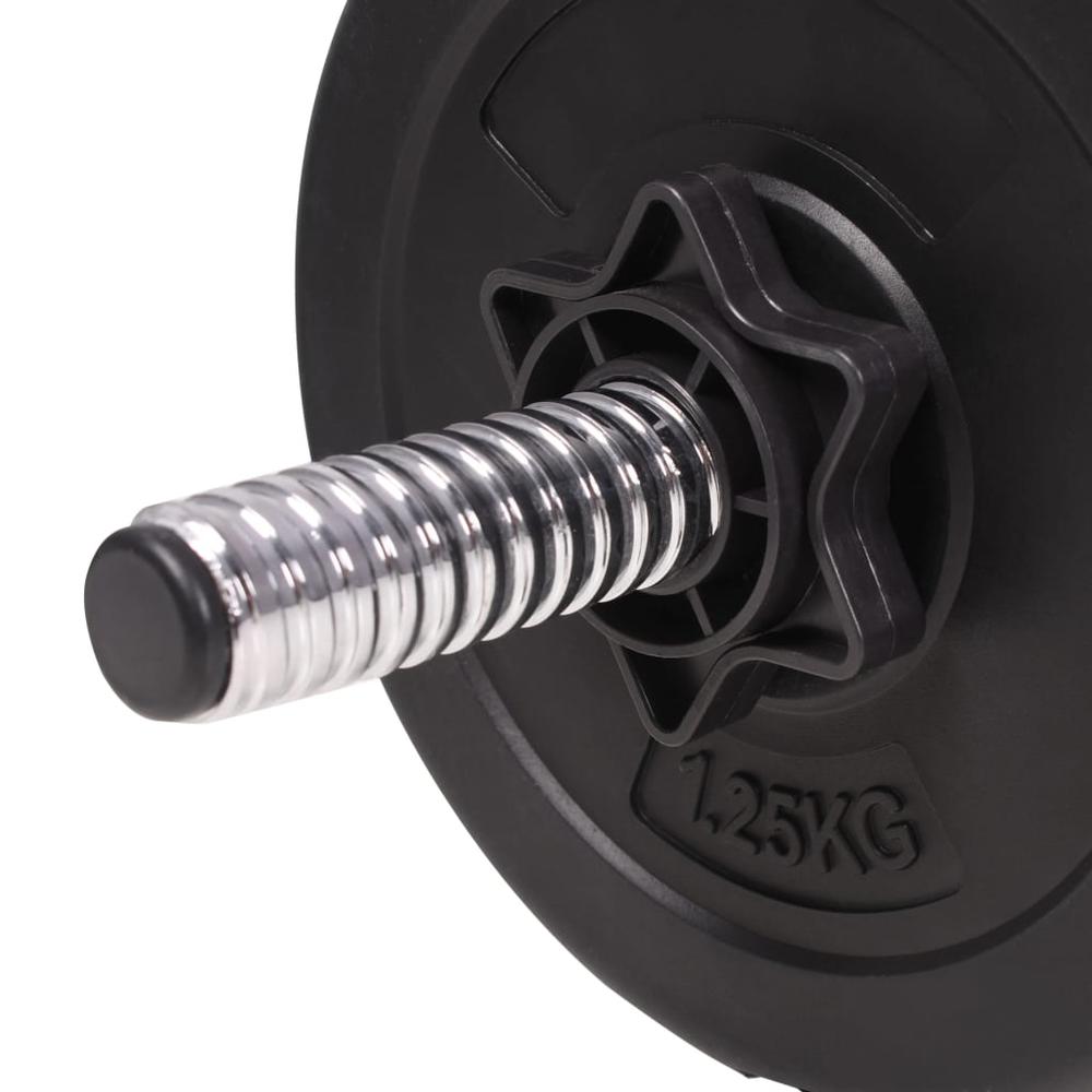 vidaXL Barbell and Dumbbell Set 198.4 lb, 91404. Picture 12