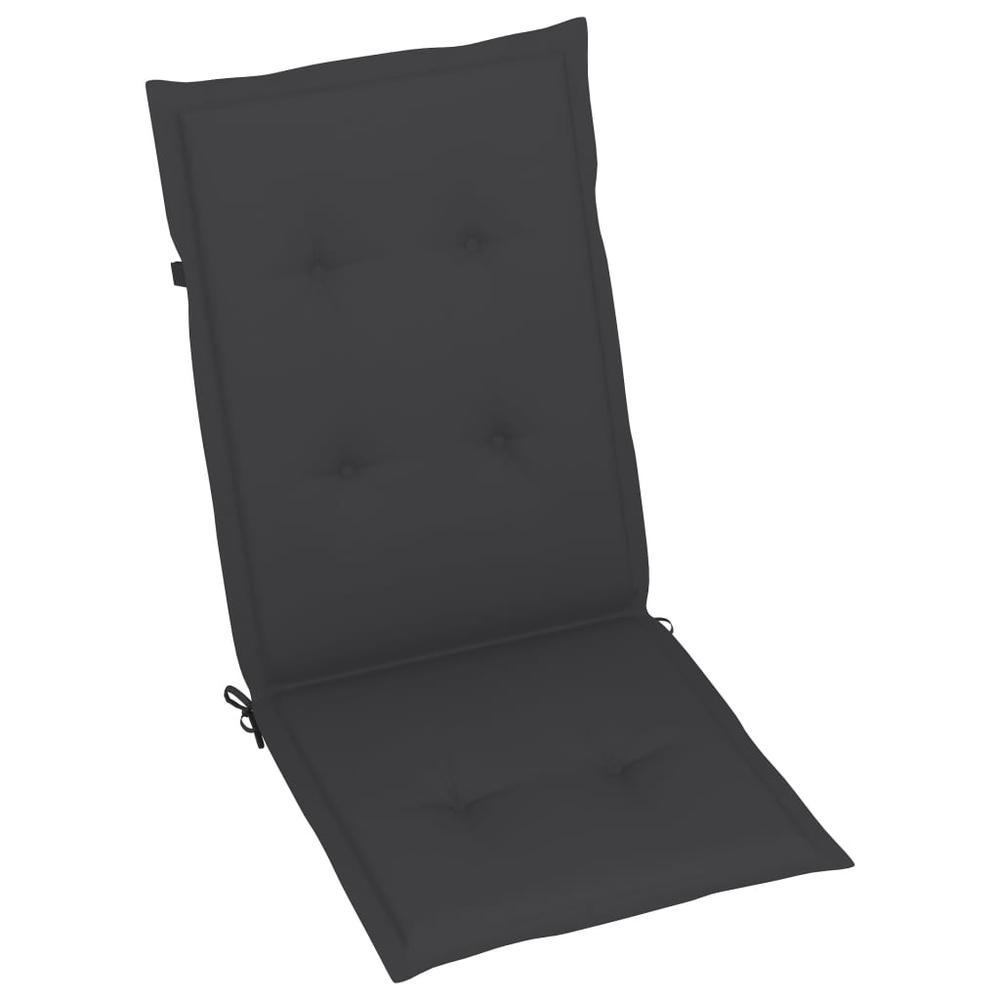 vidaXL Garden Chair Cushions 6 pcs Anthracite 47.2"x19.7"x1.2". Picture 2