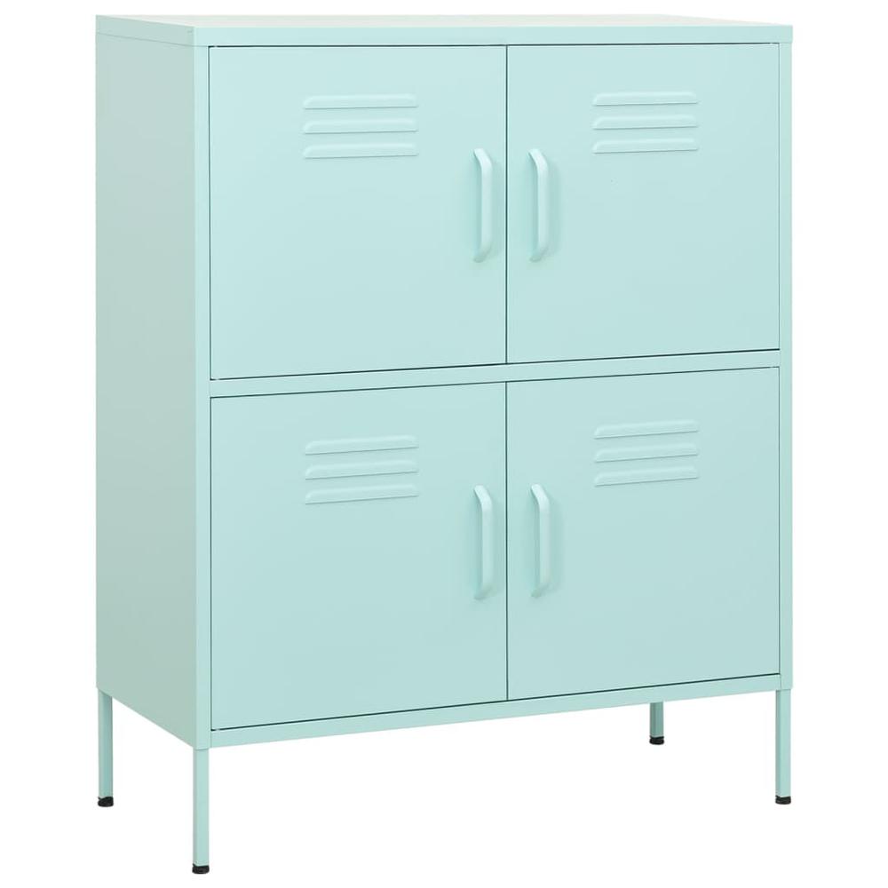 vidaXL Storage Cabinet Mint 31.5"x13.8"x40" Steel, 336140. Picture 2