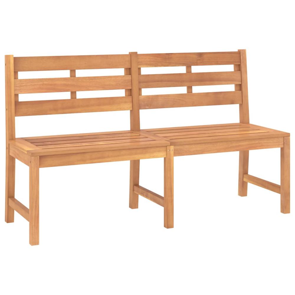 vidaXL Patio Bench 59.1" Solid Teak Wood, 316635. Picture 2