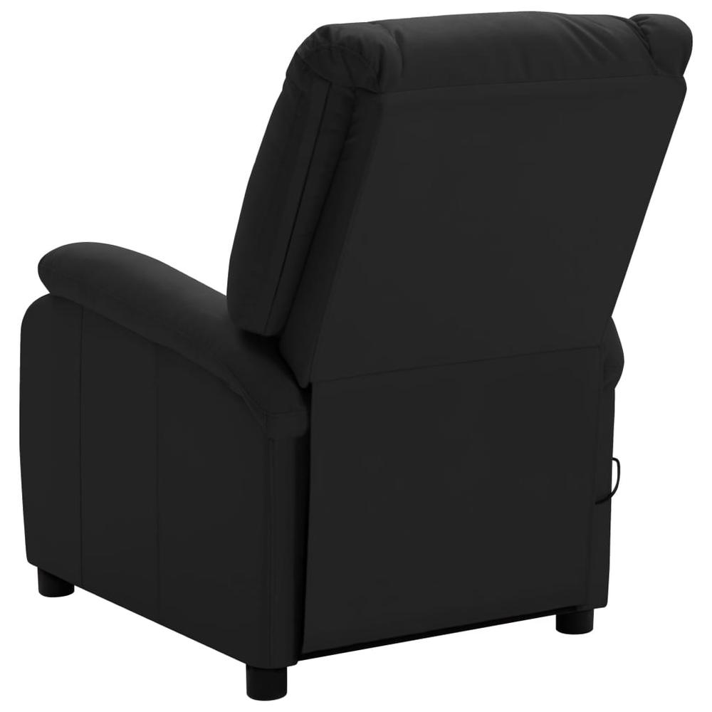 vidaXL Massage Chair Black Faux Leather. Picture 3