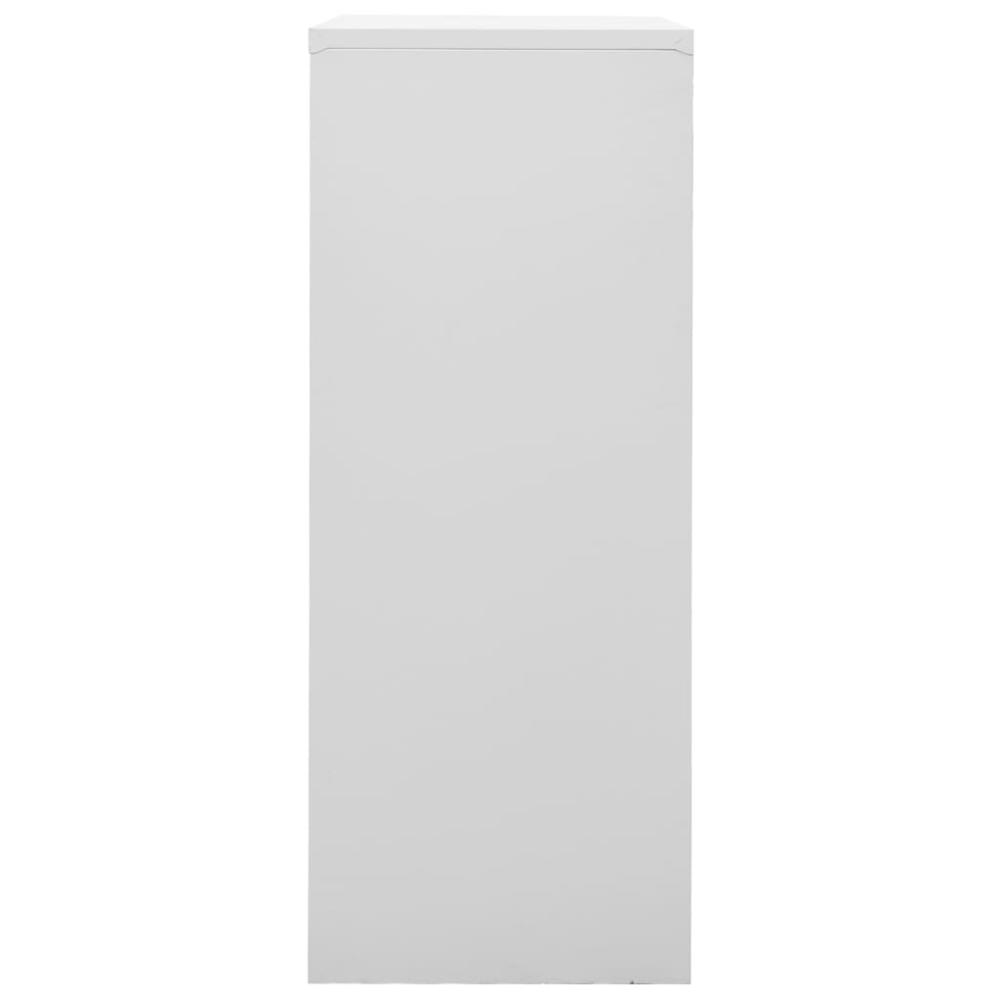 vidaXL Office Cabinet Light Gray 35.4"x15.7"x40.2" Steel, 336406. Picture 3