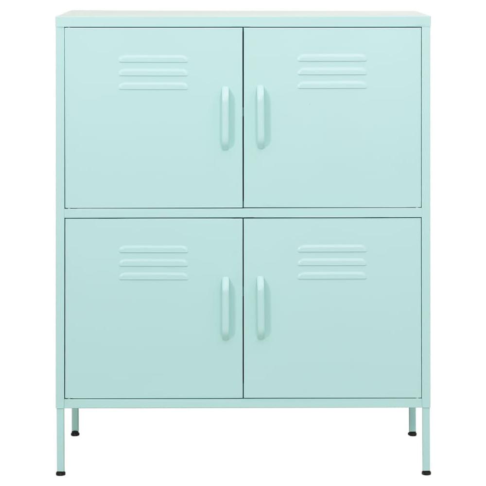 vidaXL Storage Cabinet Mint 31.5"x13.8"x40" Steel, 336140. Picture 3