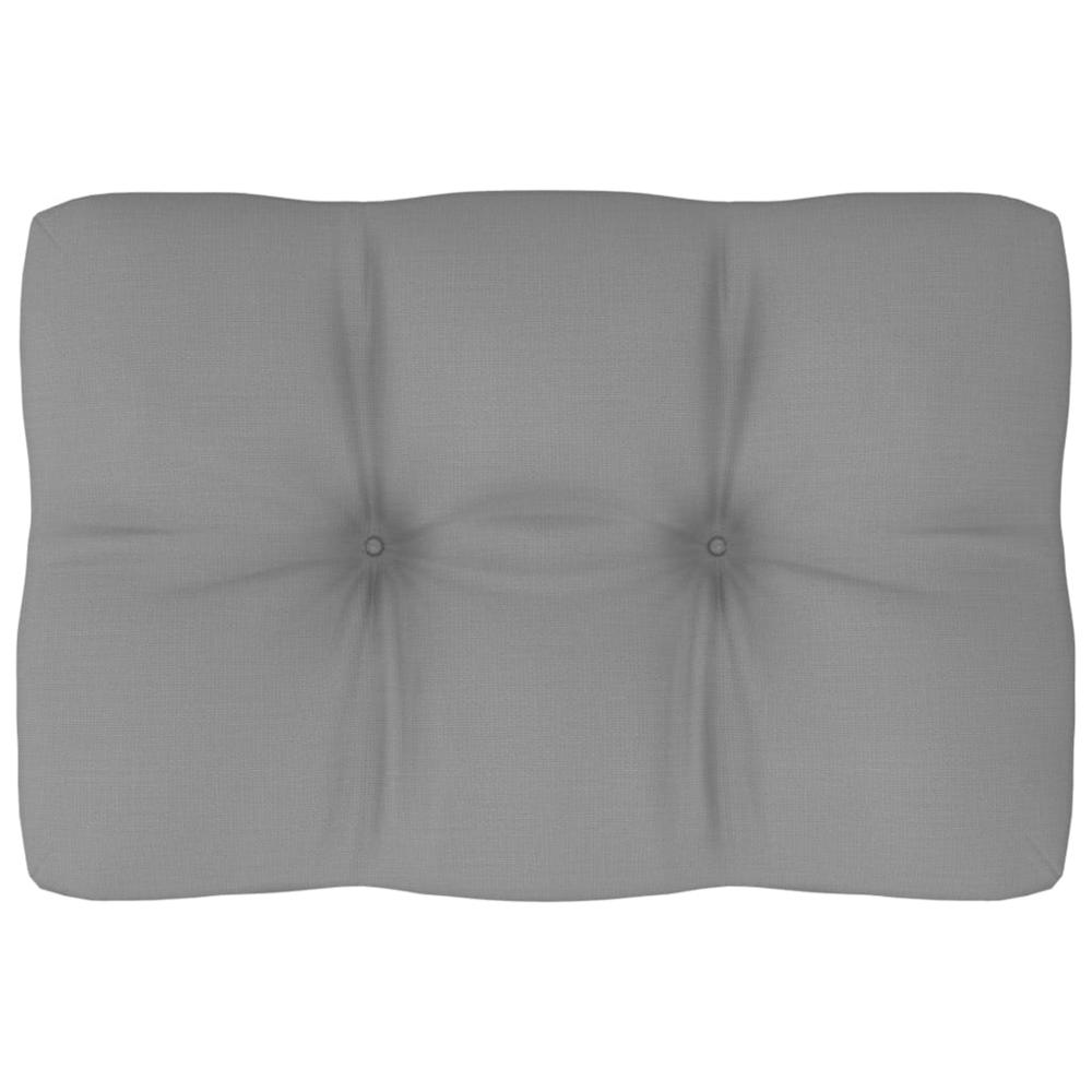 vidaXL Pallet Sofa Cushion Gray 23.6"x15.7"x3.9". Picture 1