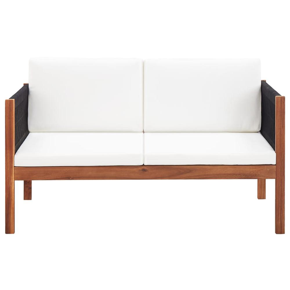 vidaXL Garden Sofa 2-Seater Solid Acacia Wood, 46341. Picture 2