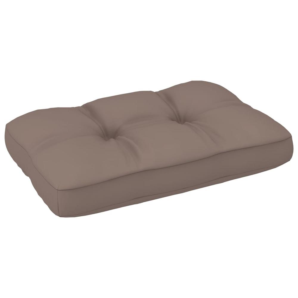 vidaXL Pallet Sofa Cushion Taupe 23.6"x15.7"x3.9". Picture 2