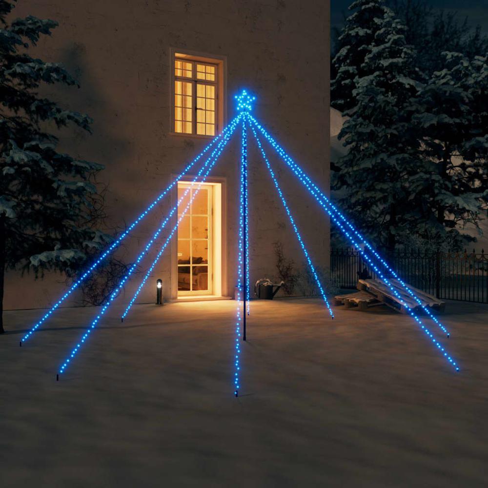 vidaXL Christmas Tree Lights Indoor Outdoor 576 LEDs Blue 11.8'. Picture 1