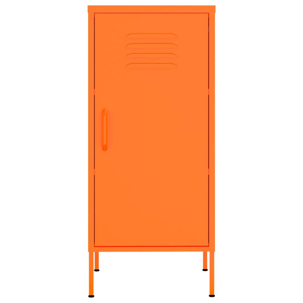 vidaXL Storage Cabinet Orange 16.7"x13.8"x40" Steel, 336192. Picture 3
