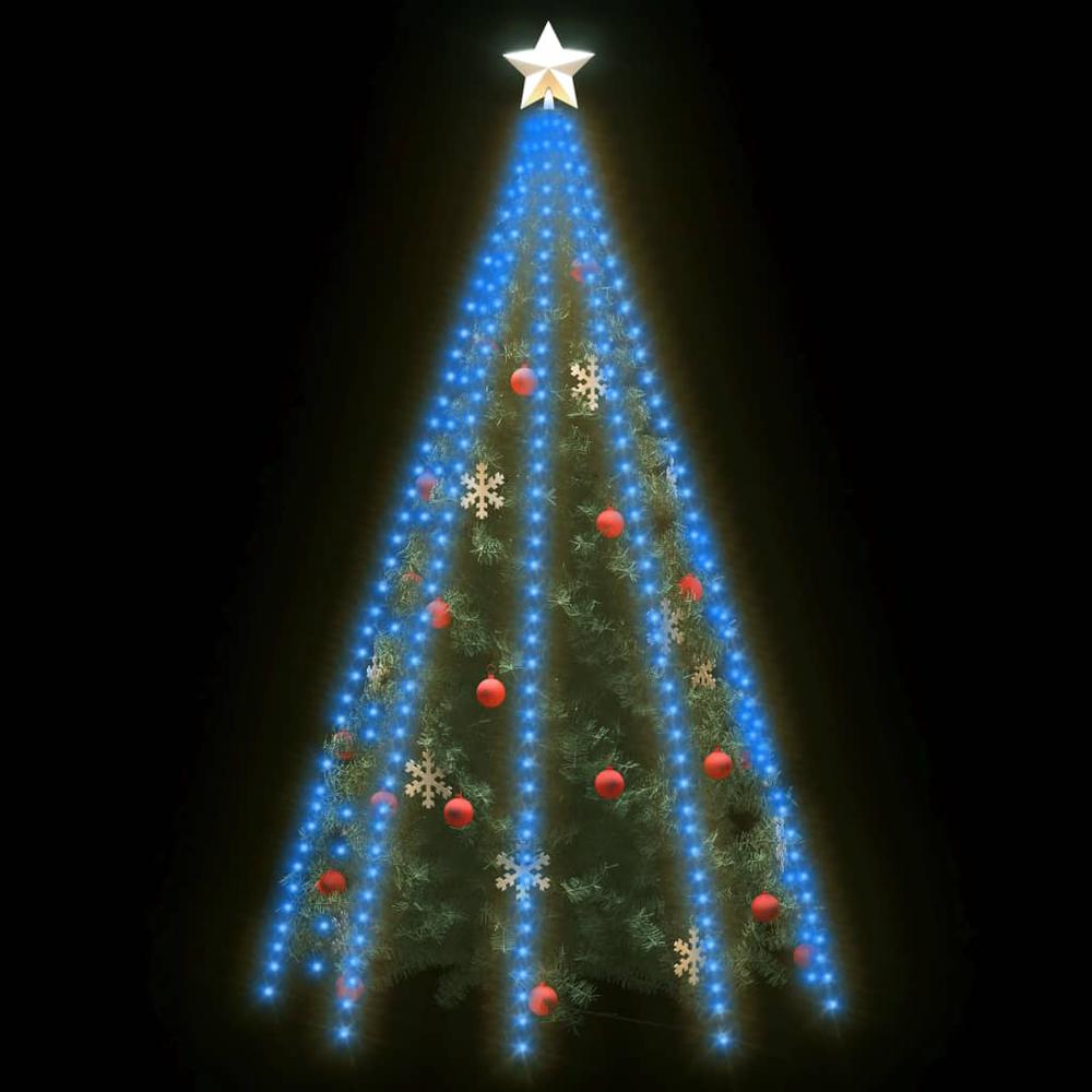 vidaXL Christmas Tree Net Lights with 400 LEDs Blue 157.5". Picture 3