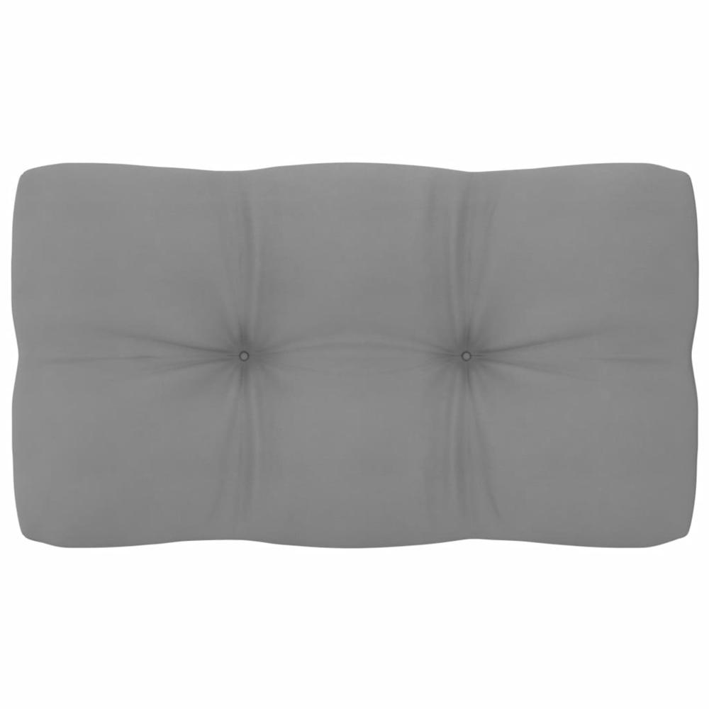 vidaXL Pallet Sofa Cushion Gray 27.6"x15.7"x3.9". Picture 1
