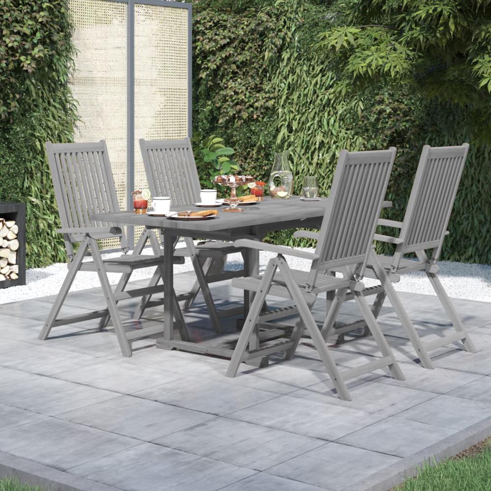 vidaXL 5 Piece Patio Dining Set Solid Wood Acacia, 3079655. The main picture.