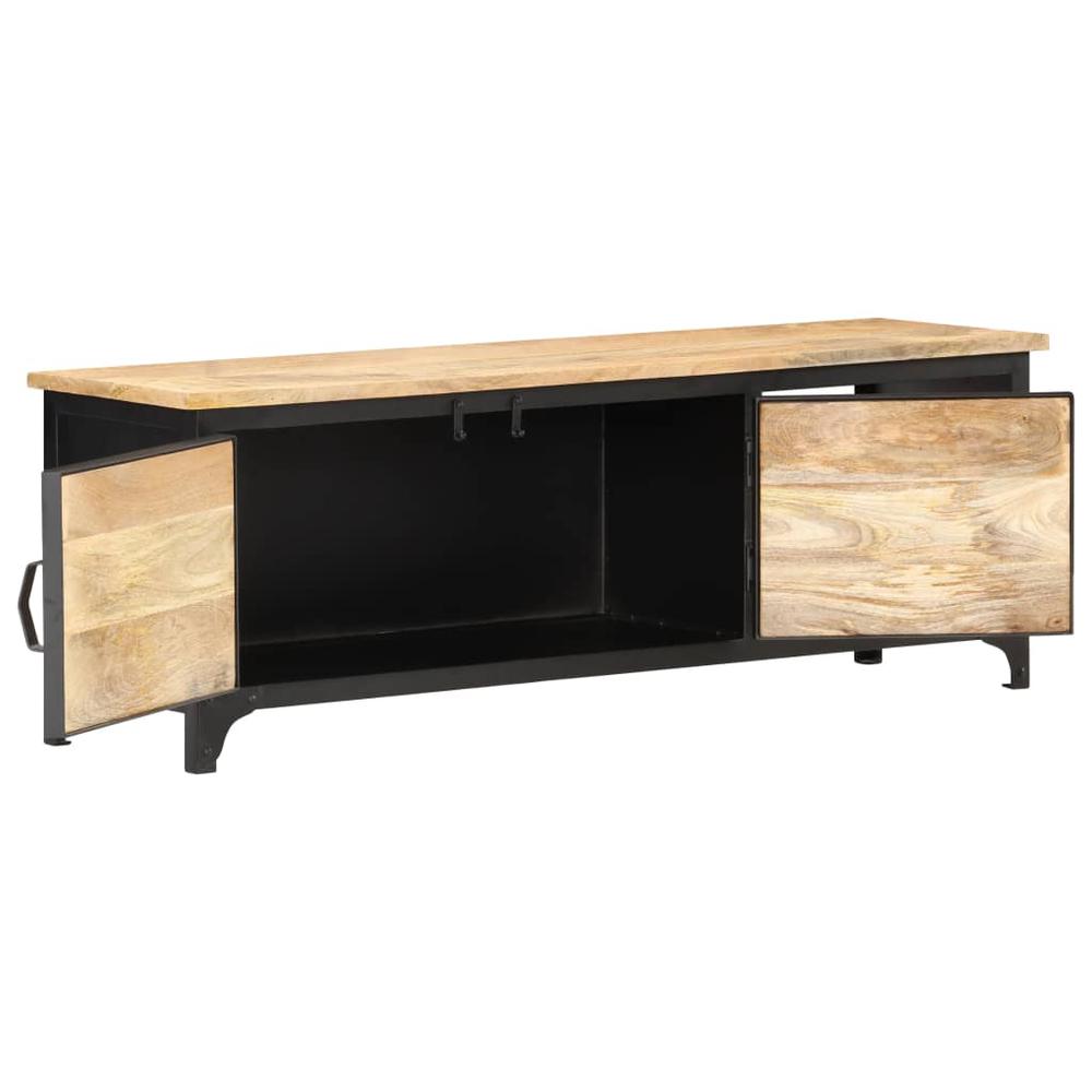vidaXL TV Cabinet 47.2"x11.8"x15.7" Solid Mango Wood, 289101. Picture 2