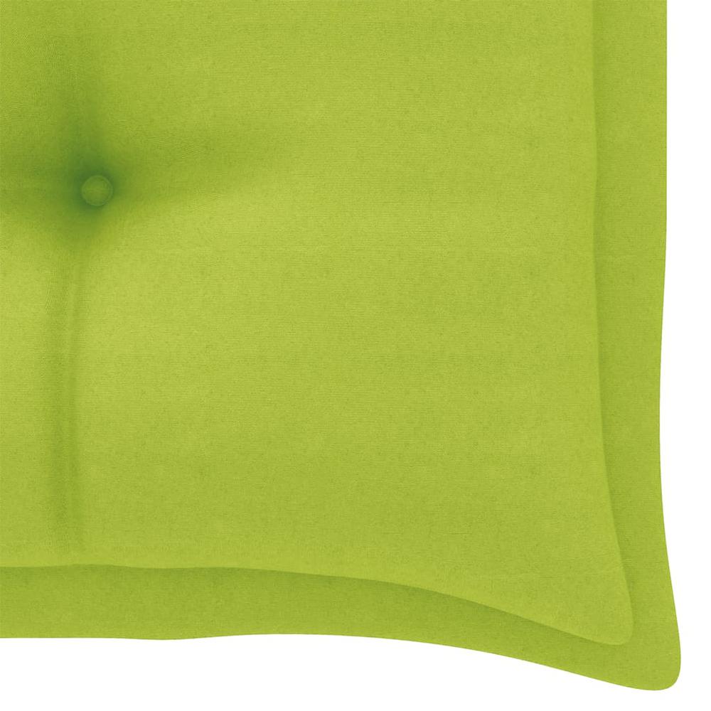 vidaXL Garden Bench Cushion Bright Green 43.3"x19.6"x2.7" Fabric. Picture 4