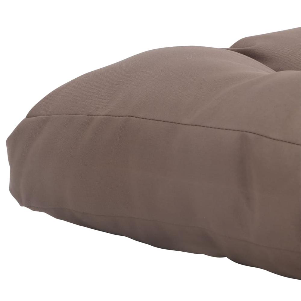 vidaXL Garden Seat Cushion Taupe 31.5"x31.5"x3.9" Fabric. Picture 4