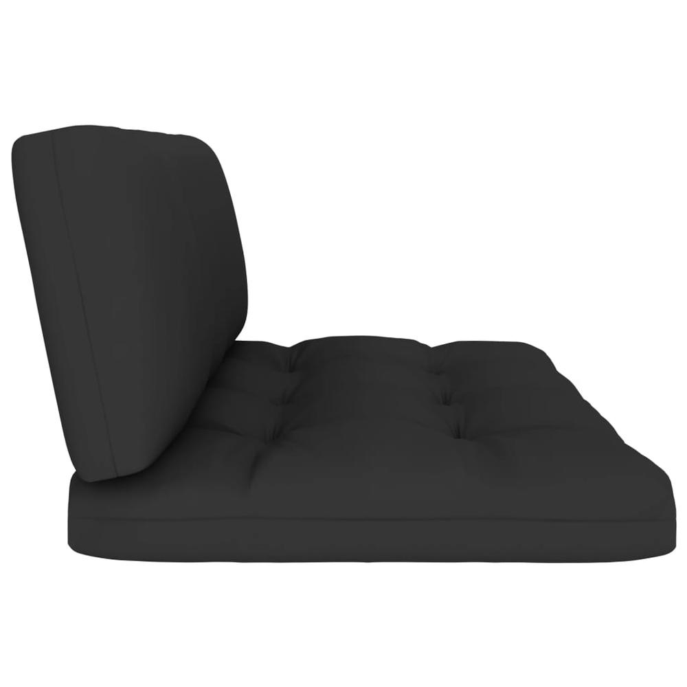 vidaXL Pallet Sofa Cushions 2 pcs Black. Picture 4