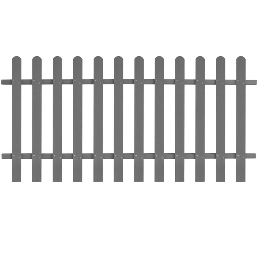 vidaXL Picket Fence WPC 78.7"x39.4", 42820. Picture 1