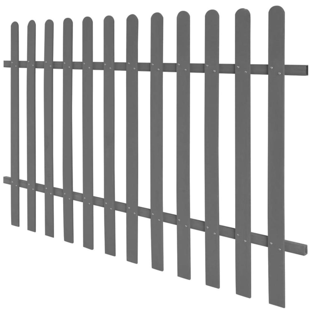 vidaXL Picket Fence WPC 78.7"x47.2", 42821. Picture 2