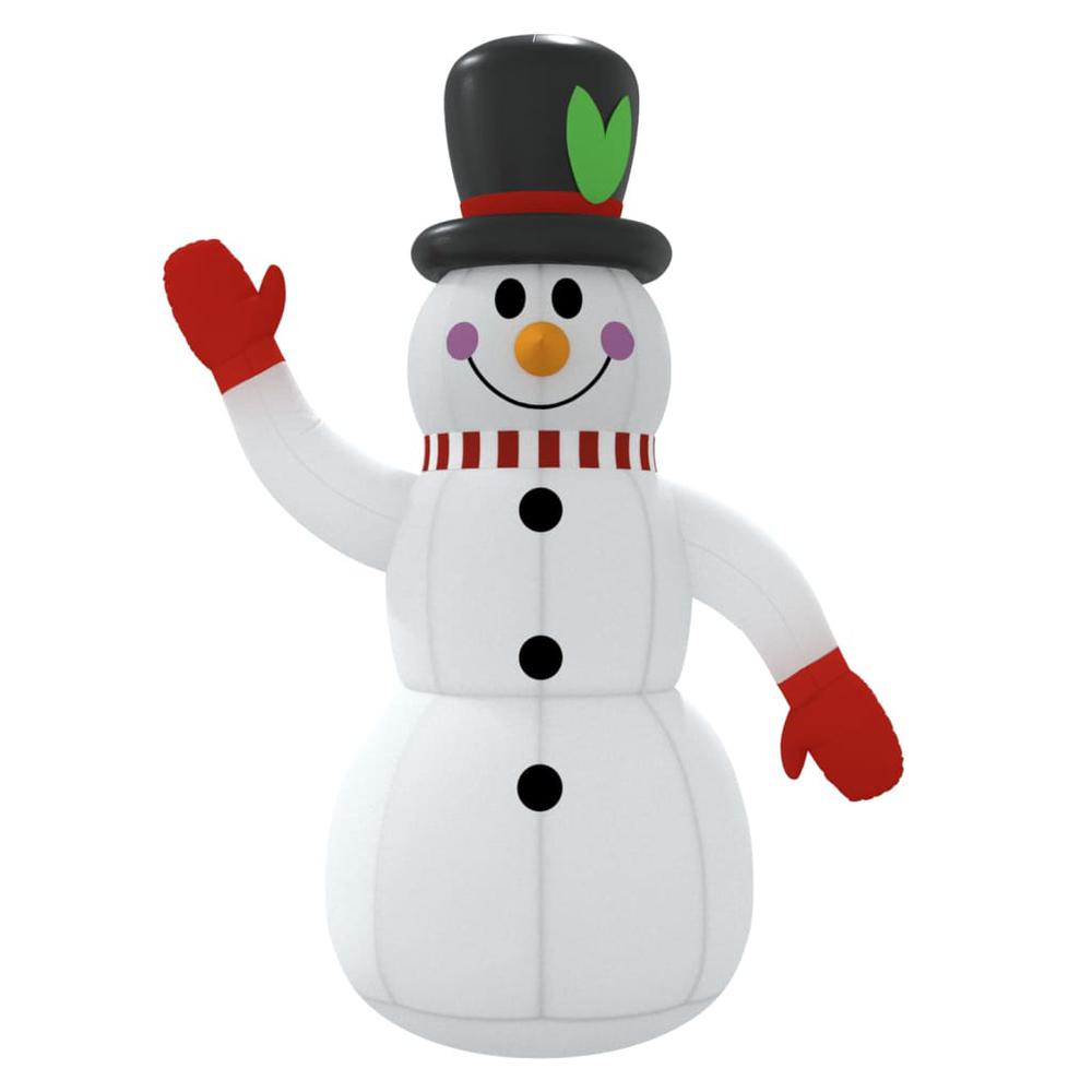 vidaXL Inflatable Snowman with LEDs 94.5". Picture 4