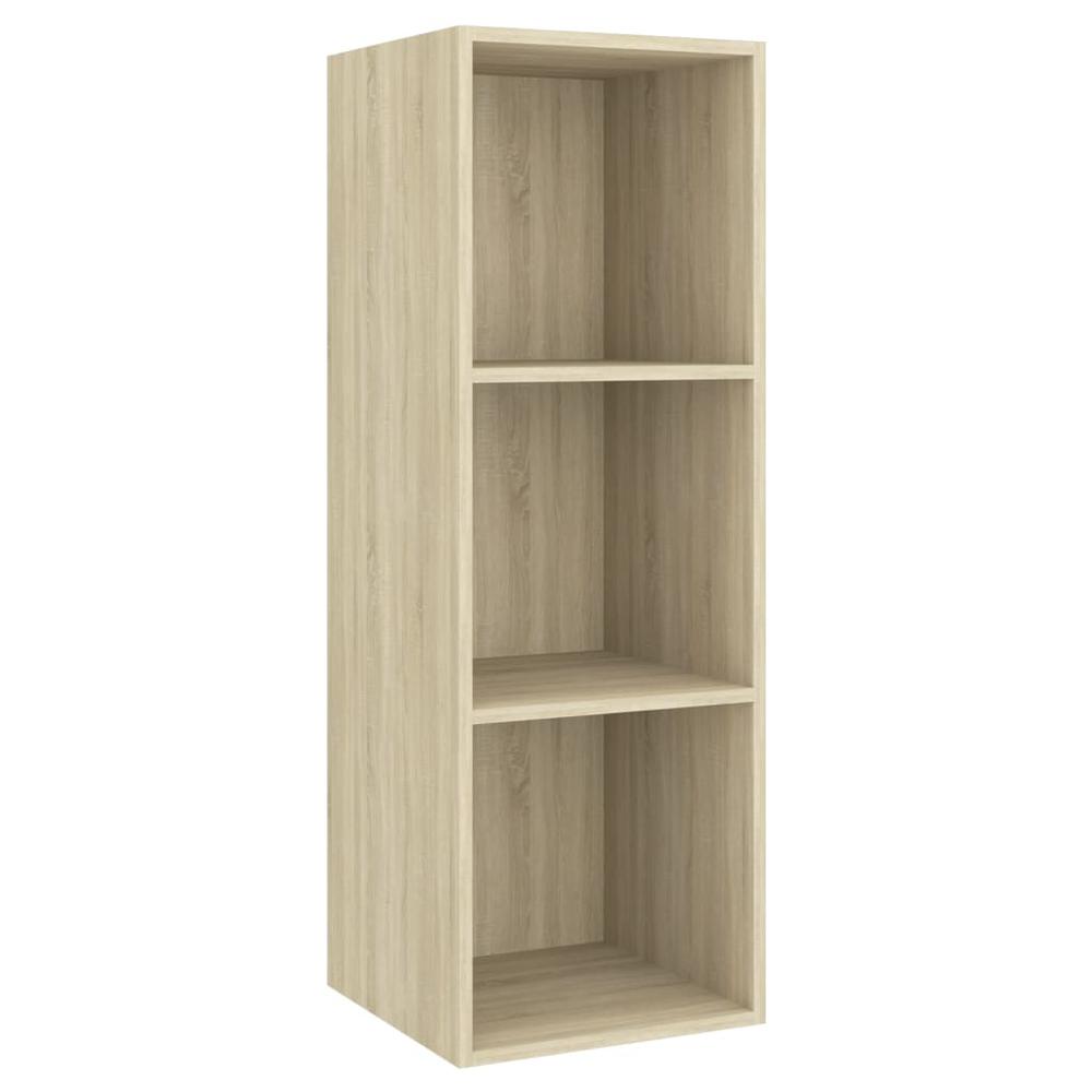 vidaXL 2 Piece TV Cabinet Set Sonoma Oak Engineered Wood, 3079793. Picture 4