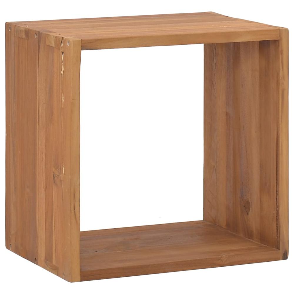 vidaXL Bedside Cabinet 15.7"x11.8"x15.7" Solid Teak Wood, 326132. Picture 1