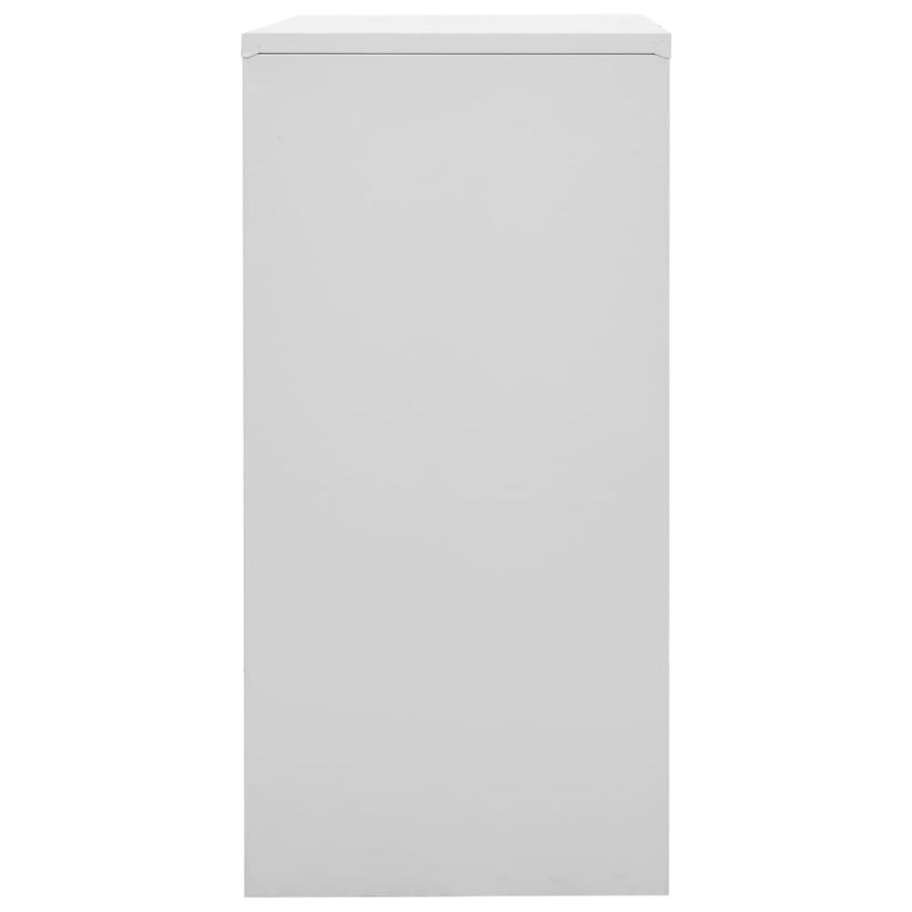 vidaXL Locker Cabinets 2 pcs Light Gray and Green 35.4"x17.7"x36.4" Steel, 3095234. Picture 4