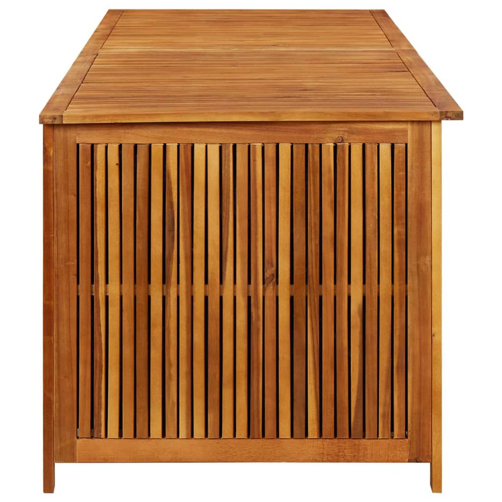 vidaXL Patio Storage Box 78.7"x31.5"x29.5" Solid Acacia Wood. Picture 3