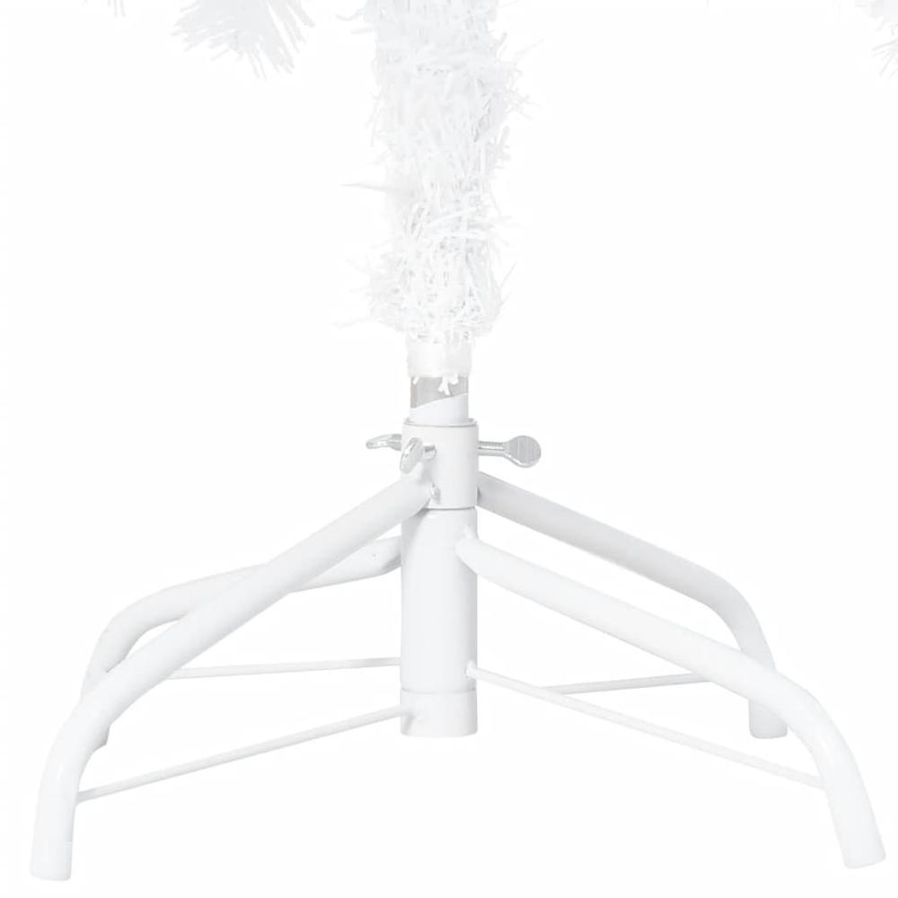 vidaXL Artificial Christmas Tree with LEDs&Ball Set White 47.2" PVC, 3077625. Picture 4