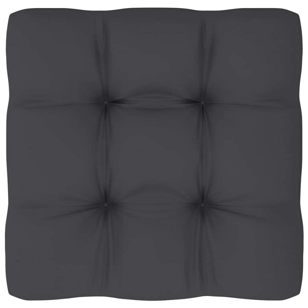 vidaXL Pallet Sofa Cushion Anthracite 27.6"x27.6"x3.9". Picture 1