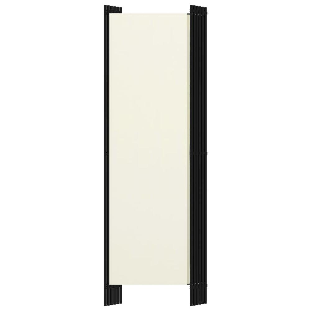 vidaXL 6-Panel Room Divider Cream White 118.1"x70.9". Picture 4