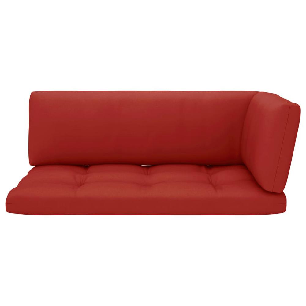 vidaXL Pallet Sofa Cushions 3 pcs Red, 314664. Picture 3