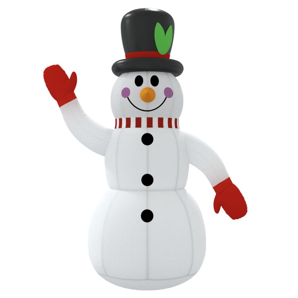 vidaXL Inflatable Snowman with LEDs 118.1", 345370. Picture 4