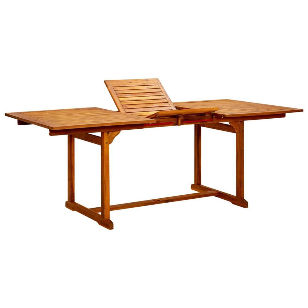 vidaXL Garden Dining Table (59.1"-78.7")x39.4"x29.5" Solid Acacia Wood. The main picture.