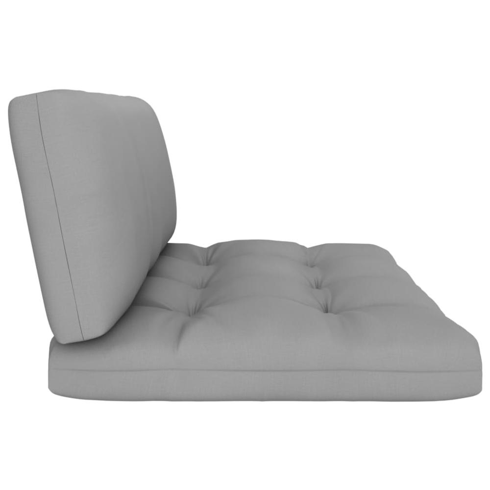 vidaXL Pallet Sofa Cushions 2 pcs Gray, 314648. Picture 4
