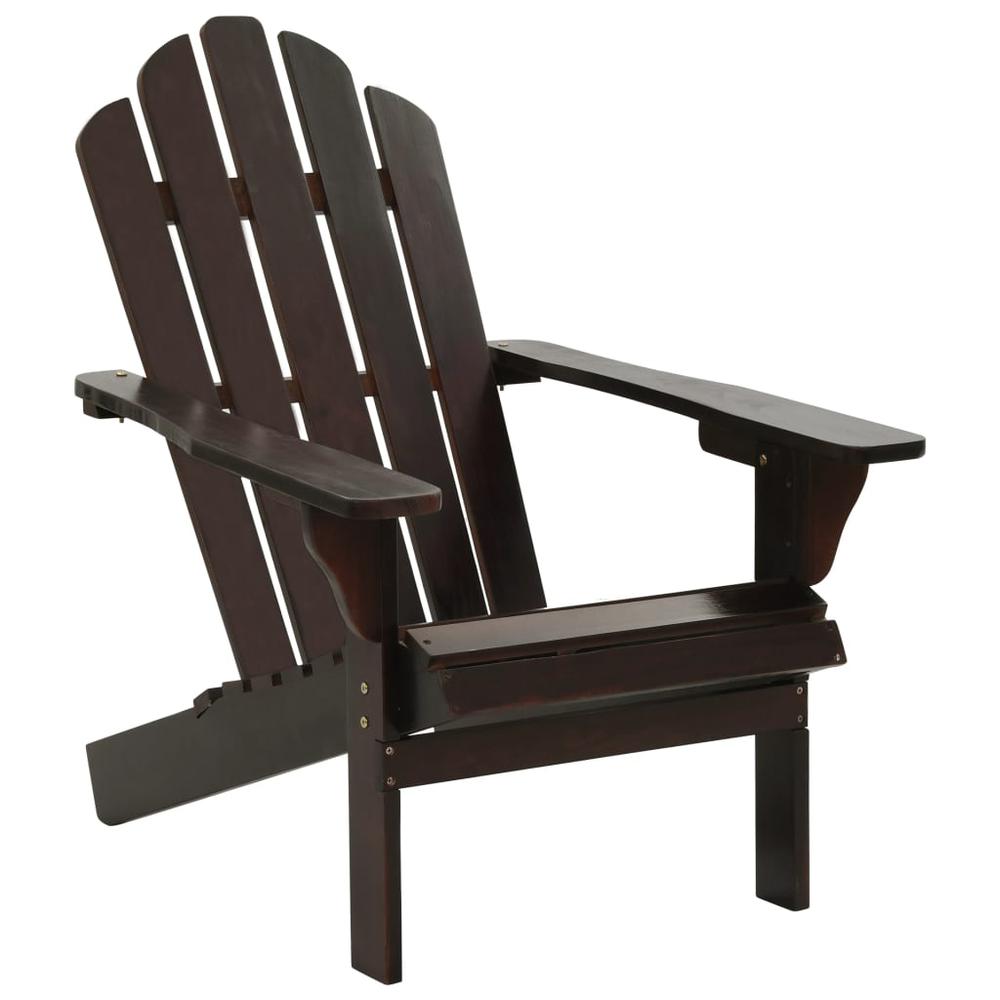 vidaXL Garden Chair Wood Brown, 45703. Picture 1