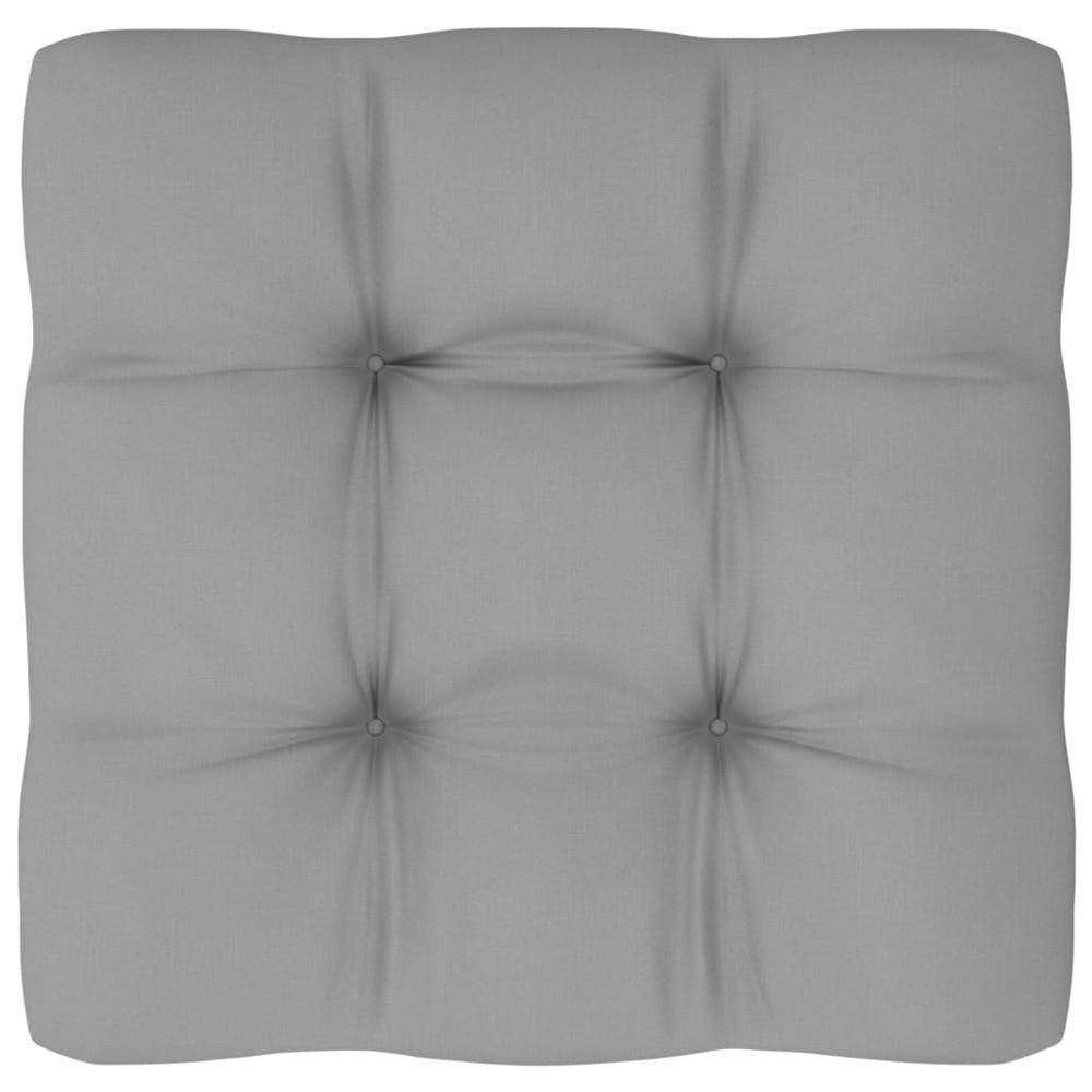 vidaXL Pallet Sofa Cushion Gray 27.6"x27.6"x3.9". Picture 1