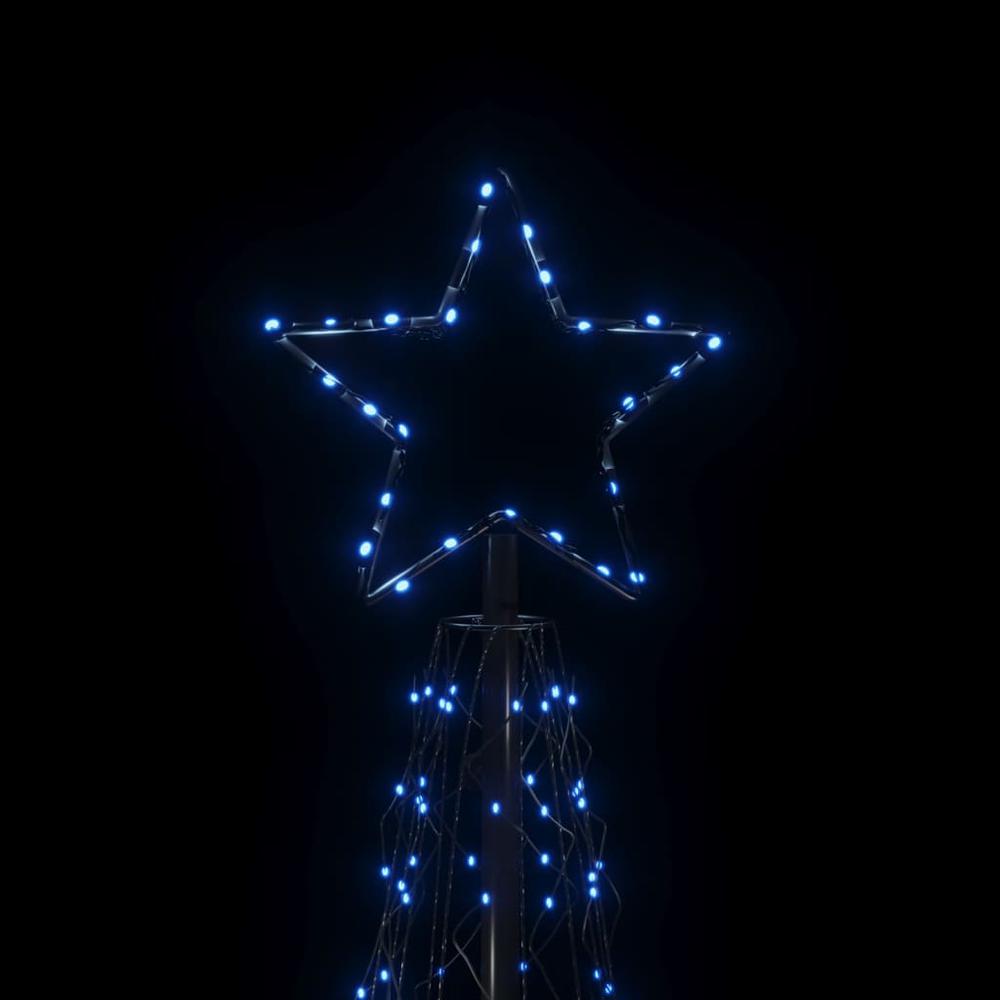 vidaXL Christmas Cone Tree Blue 500 LEDs 39.4"x118.1". Picture 4
