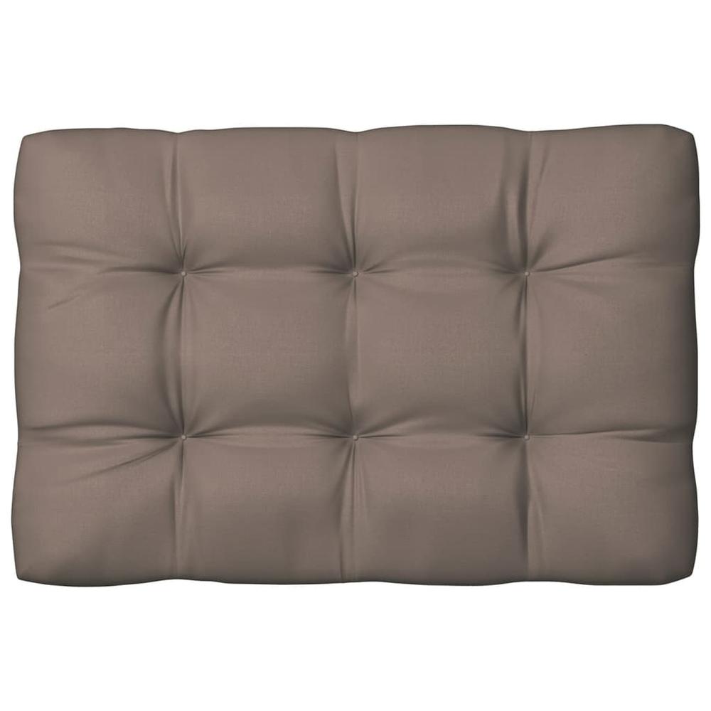 vidaXL Pallet Sofa Cushions 5 pcs Taupe. Picture 4