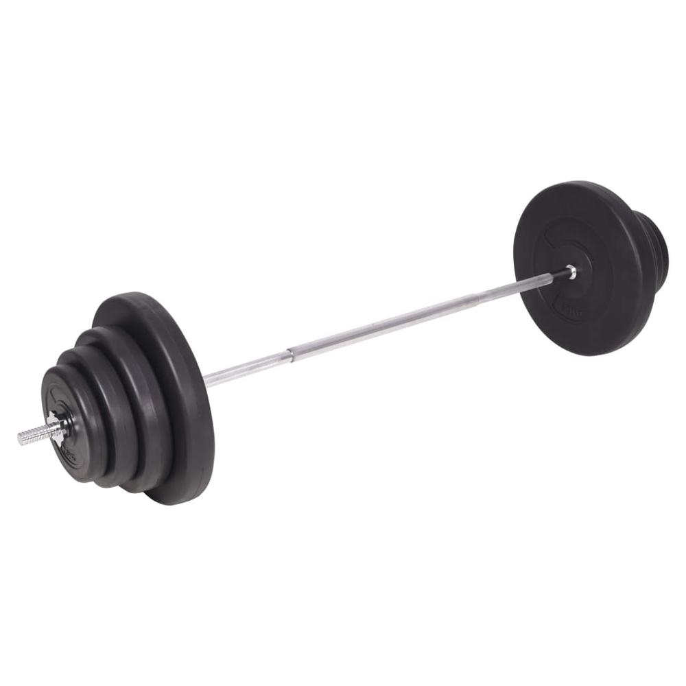 vidaXL Barbell and Dumbbell Set 264.6 lb. Picture 4