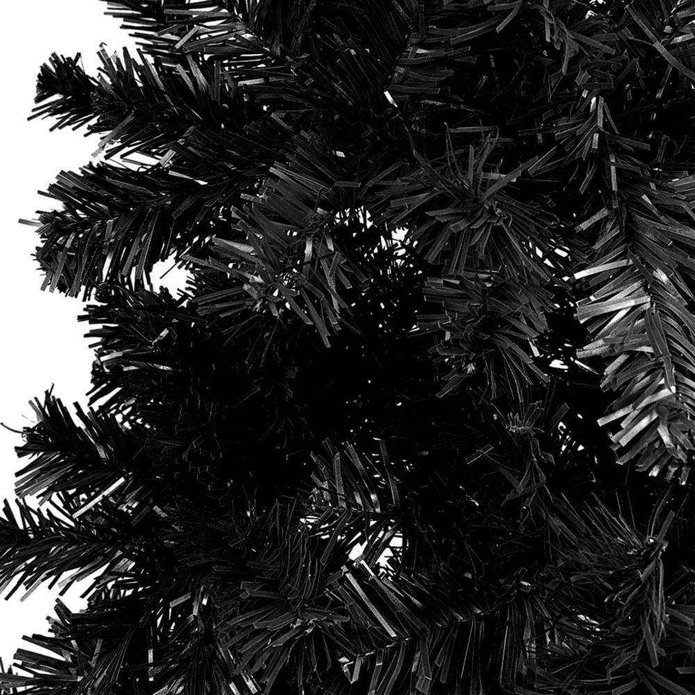 vidaXL Slim Christmas Tree Black 59.1". Picture 4