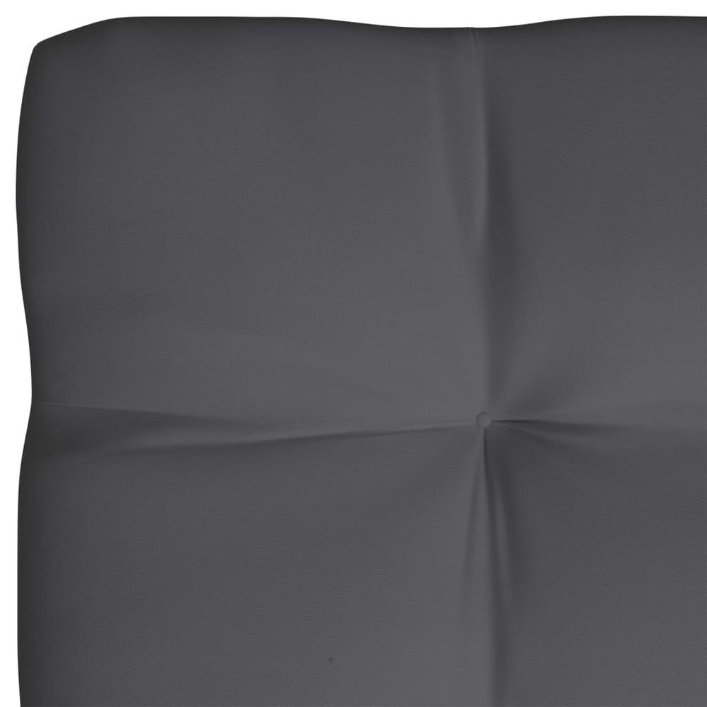 vidaXL Pallet Sofa Cushion Anthracite 47.2"x31.5"x3.9". Picture 4