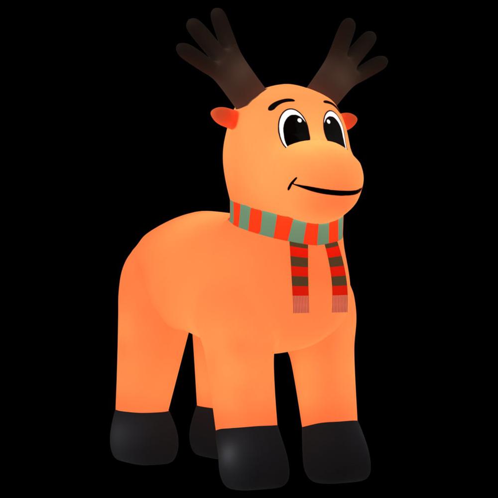 vidaXL Christmas Inflatable Reindeer with LEDs 157.5". Picture 2