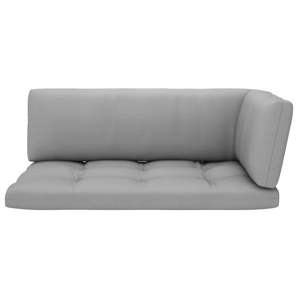 vidaXL Pallet Sofa Cushions 3 pcs Gray, 314660. Picture 3