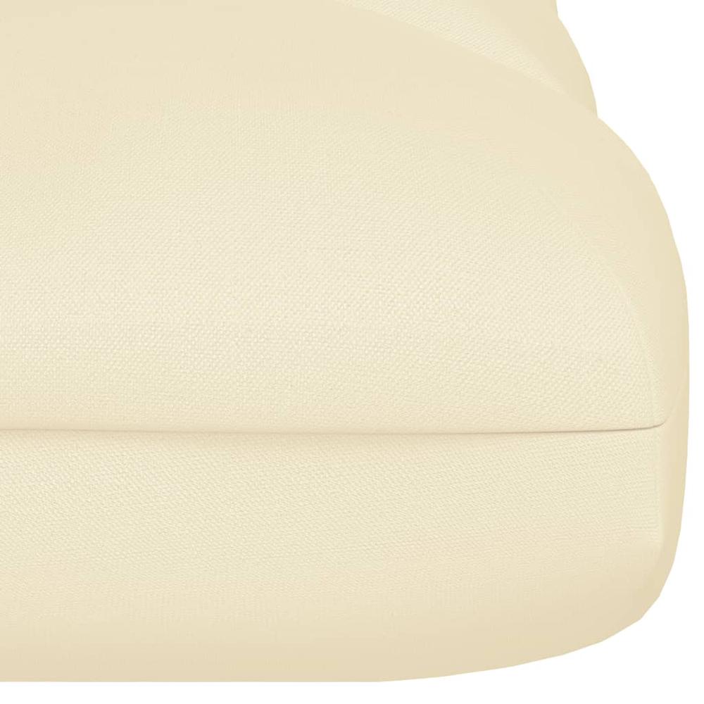 vidaXL Pallet Sofa Cushion Cream 47.2"x31.5"x3.9". Picture 4