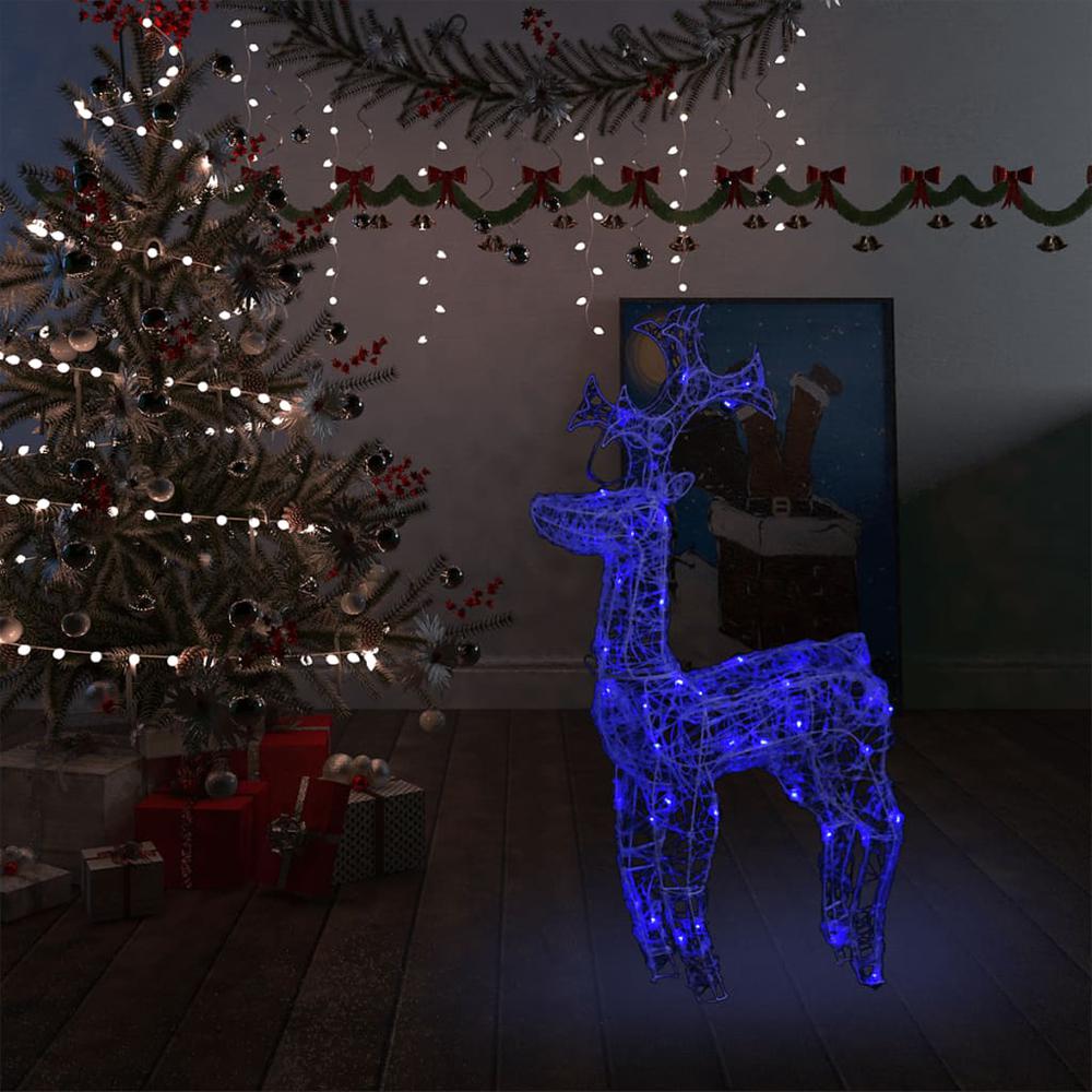 vidaXL Reindeer Christmas Decoration 90 LEDs 23.6"x6.3"x39.4" Acrylic, 329779. Picture 1