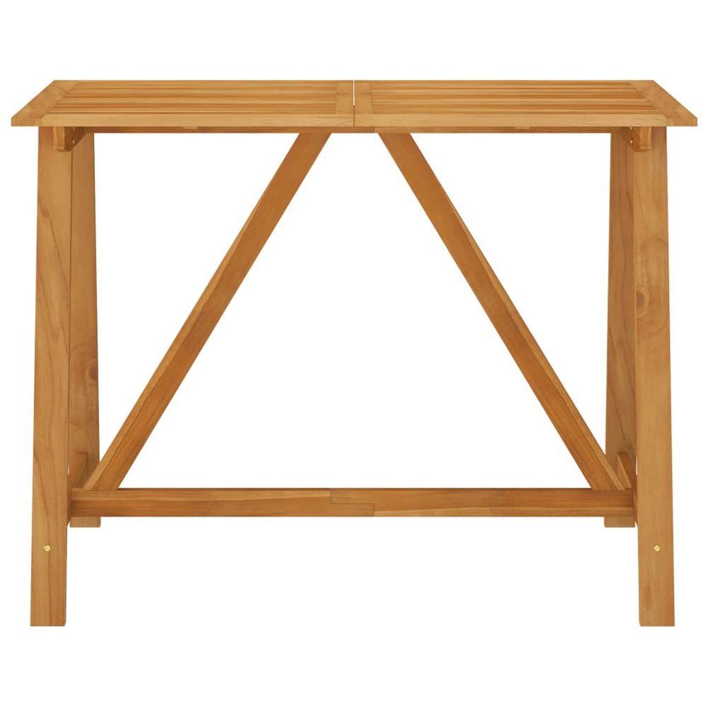 vidaXL Patio Bar Table 55.1"x27.6"x40.9" Solid Acacia Wood. Picture 2