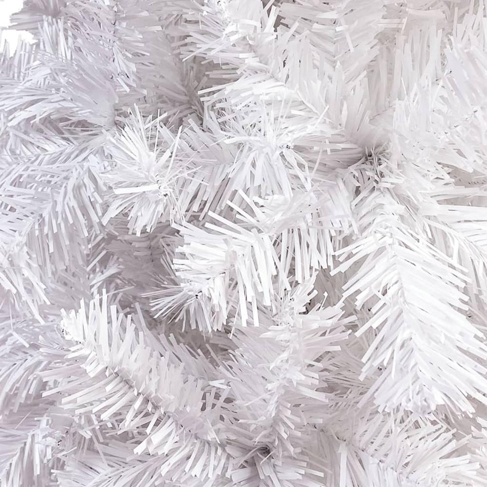 vidaXL Slim Christmas Tree White 70.9". Picture 4