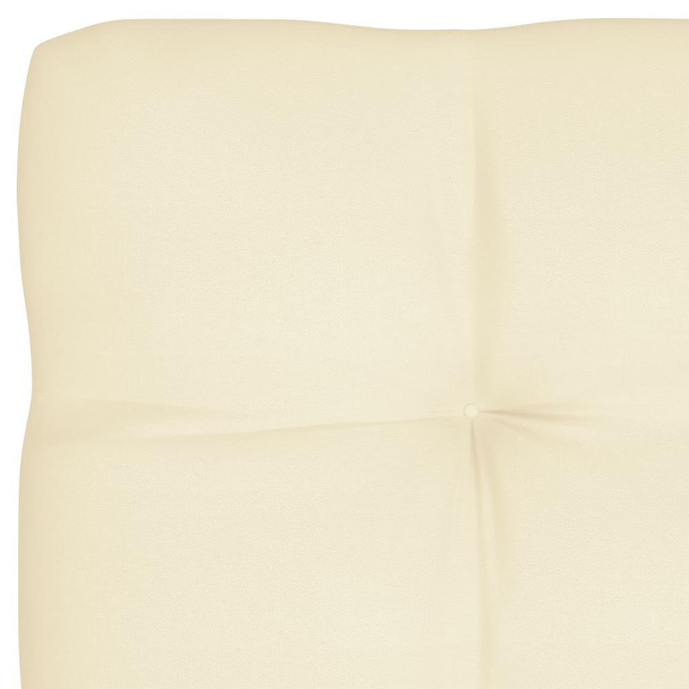vidaXL Pallet Sofa Cushion Cream 47.2"x31.5"x3.9". Picture 3