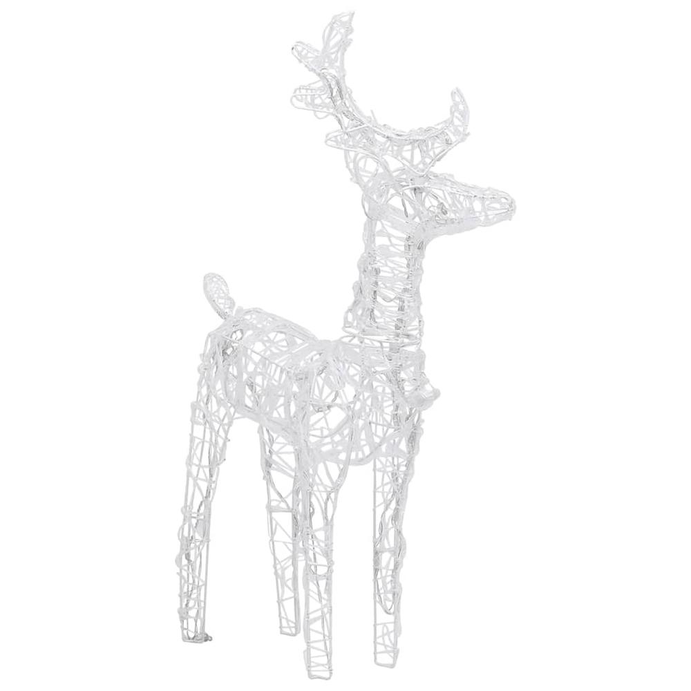 vidaXL Christmas Reindeers 4 pcs Cold White 160 LEDs Acrylic. Picture 4