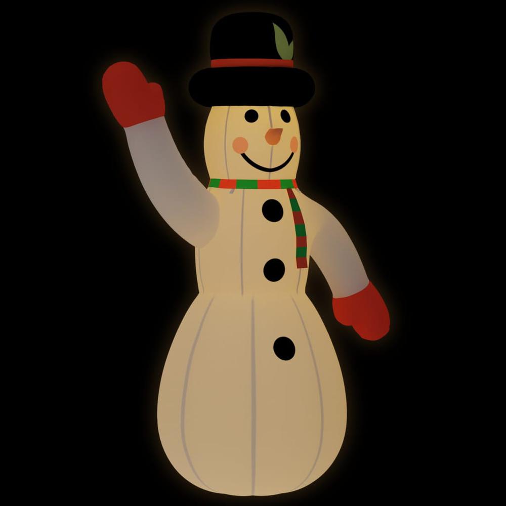 vidaXL Christmas Inflatable Snowman with LEDs 145.7". Picture 2